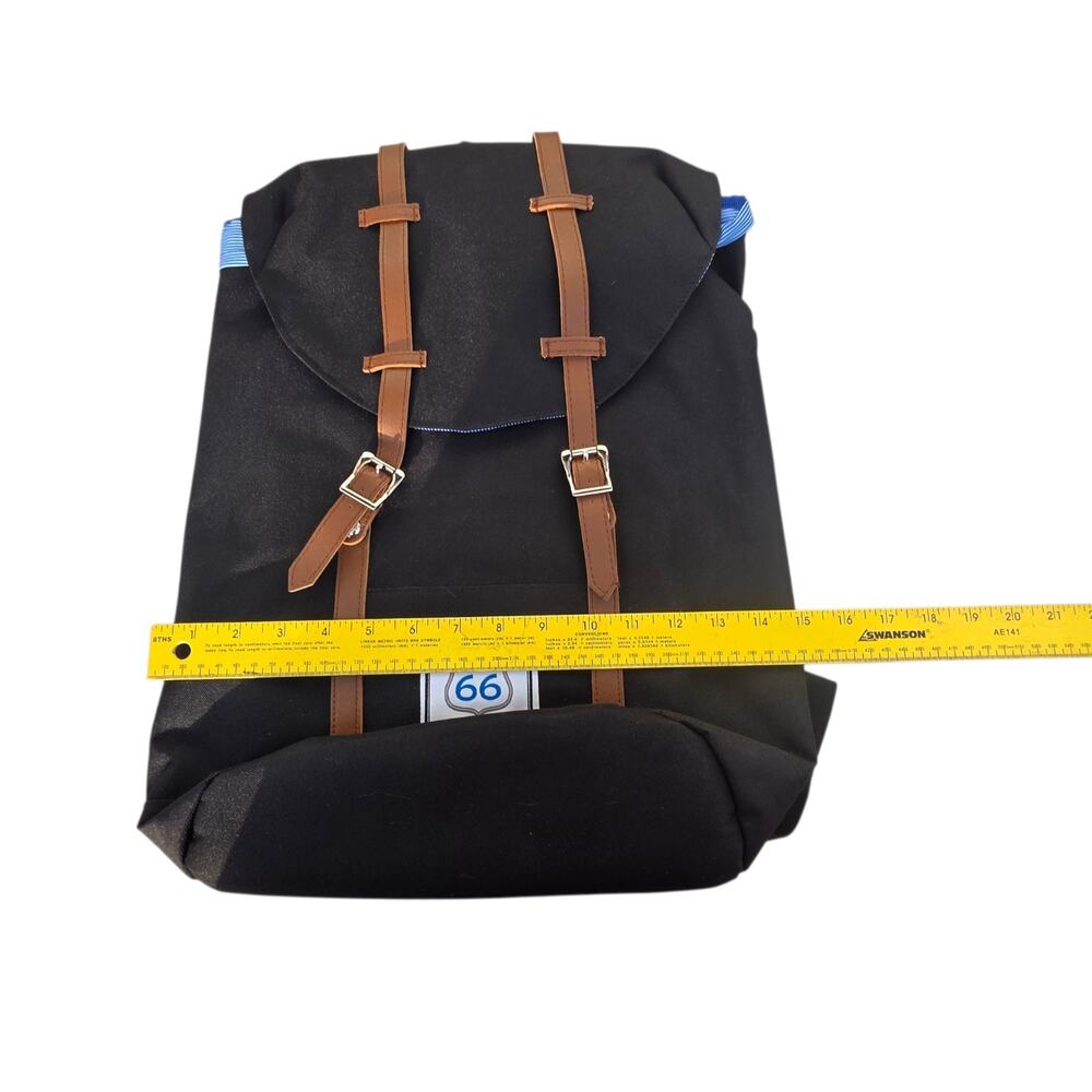 Route 66 Casino Hotel Backpack Black Travel Laptop School Bag NWT 18” - Picture 7 of 11
